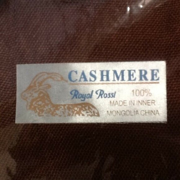 brand new SOLID BROWN 76x28 inch 70% Cashmere 30% Silk Pashmina Shawl - Picture 2 of 2